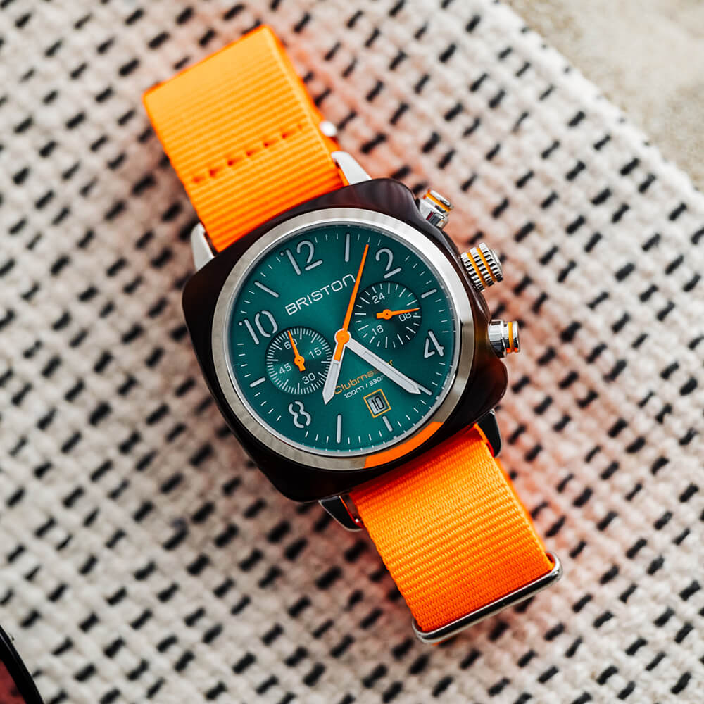 BRACELET TYPE NATO - Orange fluo - Image 2