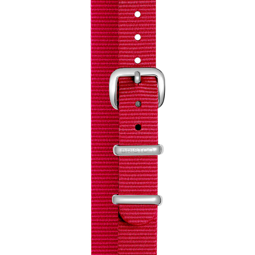BRACELET TYPE NATO - 12 MM - FRAMBOISE