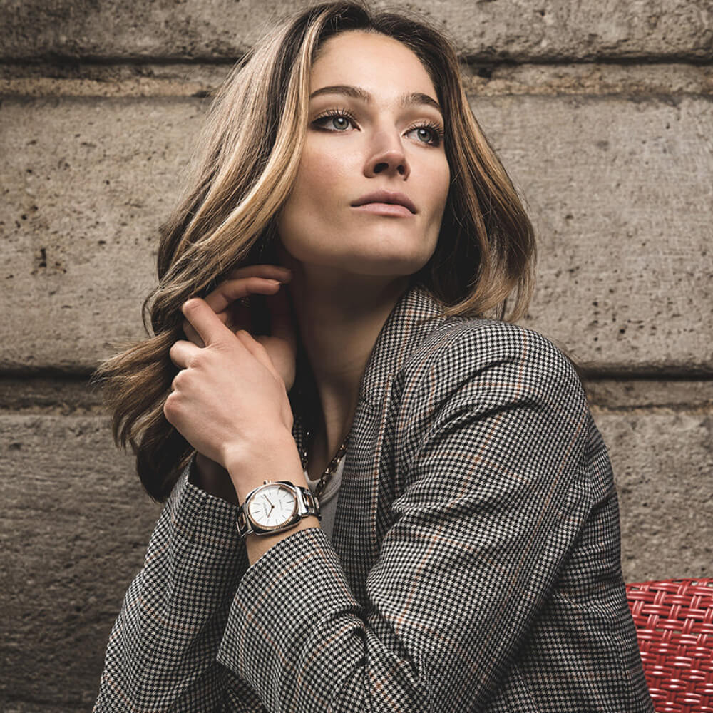 Clubmaster Elegant - Acier - Gold - Blanc - Image 3
