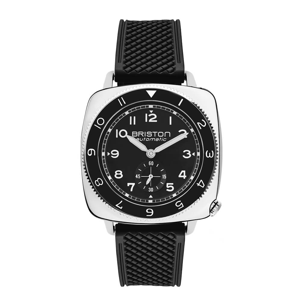 Clubmaster Legend - Petite Seconde - Acier - Noir - FKM