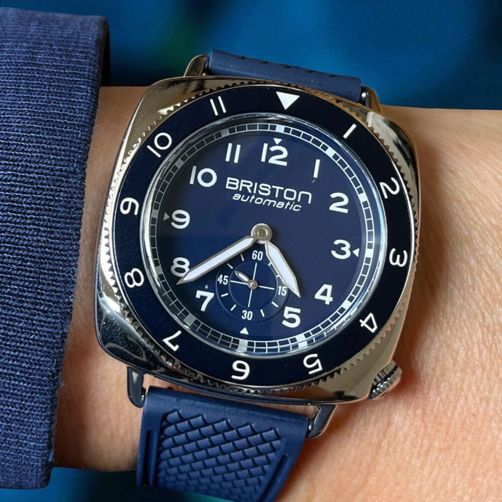 Clubmaster Legend - Petite Seconde - Acier - Bleu - FKM - Image 2